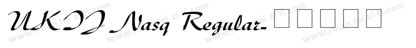 UKIJ Nasq Regular字体转换